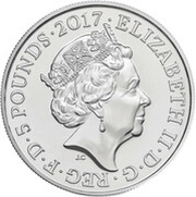 5 Pounds - Elizabeth II 5th Portrait; Remembrance Day 2017 obverse image