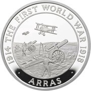 5 Pounds - Elizabeth II Arras; Silver Proof, United Kingdom, 2017 reverse image
