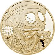 5 Pounds - Elizabeth II Gas; Gold Proof, United Kingdom, 2017 reverse image