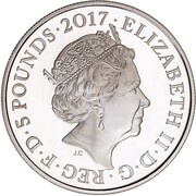 5 Pounds - Elizabeth II Gas; Silver Proof obverse image