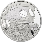 5 Pounds - Elizabeth II Gas; Silver Proof, United Kingdom, 2017 reverse image