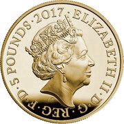 5 Pounds - Elizabeth II Medical Services; Gold Proof obverse image