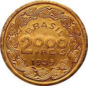 2000 Réis Trial Strike; Marechal Deodoro obverse image