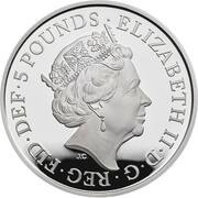 5 Pounds - Elizabeth II Royal Birthday; Silver Proof obverse image