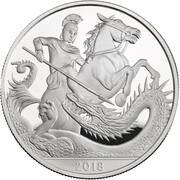 5 Pounds - Elizabeth II Royal Birthday; Silver Proof, United Kingdom, 2018 reverse image