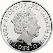 5 Pounds - Elizabeth II Royal Wedding; Silver Proof obverse image