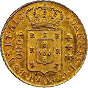 4000 Réis - John, Prince Regent Rio de Janeiro Mint; Small Crown; Special Serie obverse image