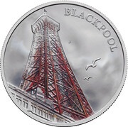 5 Pounds - Elizabeth II Blackpool; Silver Proof, United Kingdom, 2018 reverse image