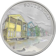 5 Pounds - Elizabeth II Southwold; Silver Proof, United Kingdom, 2018 reverse image