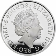 5 Pounds - Elizabeth II Four Generations of Royalty; Silver Proof obverse image