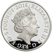 5 Pounds - Elizabeth II Remembrance Day 2018; Silver Piedfort obverse image
