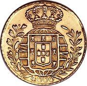 4000 Réis - João VI, Brazil, 1818-1822 reverse image