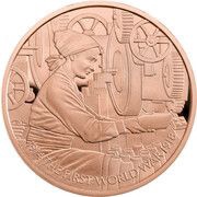 5 Pounds - Elizabeth II Women in Factories; Gold Proof, United Kingdom, 2018 reverse image