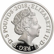 5 Pounds - Elizabeth II Women in Factories; Silver Proof obverse image