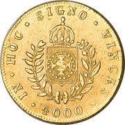 4000 Réis - Pedro II, Brazil, 1832-1833 reverse image