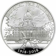 5 Pounds - Elizabeth II Imperial War Museums; Silver Proof, United Kingdom, 2018 reverse image