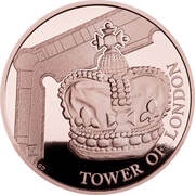 5 Pounds - Elizabeth II The Crown Jewels; Gold Proof, United Kingdom, 2019 reverse image