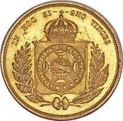 5000 Réis - Pedro II, Brazil, 1854-1859 reverse image