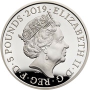 5 Pounds - Elizabeth II Ceremony of the Keys; Silver Proof obverse image
