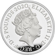 5 Pounds - Elizabeth II David Bowie; Silver Proof obverse image