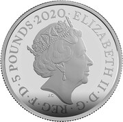 5 Pounds - Elizabeth II James Bond - I; Silver Proof obverse image