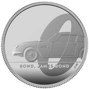 5 Pounds - Elizabeth II James Bond - I; Silver Proof, United Kingdom, 2020 reverse image