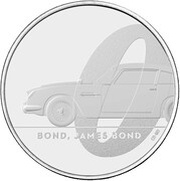 5 Pounds - Elizabeth II 5th portrait; James Bond - I, United Kingdom, 2020 reverse image