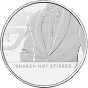5 Pounds - Elizabeth II 5th portrait; James Bond - III, United Kingdom, 2020 reverse image