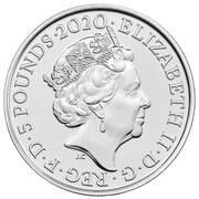 5 Pounds - Elizabeth II 5th portrait; William Wordsworth obverse image