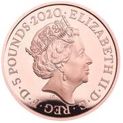 5 Pounds - Elizabeth II William Wordsworth; Gold Proof obverse image