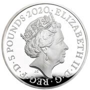 5 Pounds - Elizabeth II William Wordsworth; Silver Proof obverse image