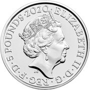 5 Pounds - Elizabeth II 5th portrait; The White Tower obverse image