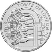 5 Pounds - Elizabeth II 5th portrait; The Royal Menagerie, United Kingdom, 2020 reverse image