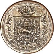 6400 Réis Pattern Strike, Brazil, 1822 reverse image