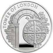 5 Pounds - Elizabeth II The Royal Mint; Silver Proof, United Kingdom, 2020 reverse image