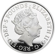 5 Pounds - Elizabeth II British Red Cross; Silver Proof obverse image