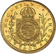 6400 Réis - Pedro I reverse image