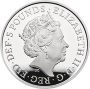 5 Pounds - Elizabeth II World War II; Silver Proof obverse image
