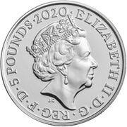 5 Pounds - Elizabeth II 5th portrait; Remembrance Day obverse image