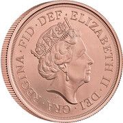 5 Sovereigns - Elizabeth II 5th portrait; George III Bicentenary obverse image
