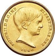 10 000 Réis - Pedro II obverse image