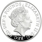 5 Pounds - Elizabeth II Alfred The Great; Silver Piedfort obverse image