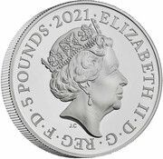 5 Pounds - Elizabeth II Remembrance Day 2021; Silver Proof obverse image