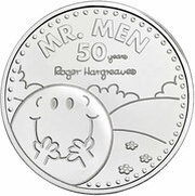 5 Pounds - Elizabeth II 5th portrait; Mr Happy, United Kingdom, 2021 reverse image