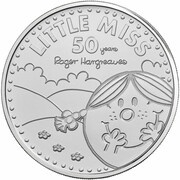 5 Pounds - Elizabeth II 5th portrait; Little Miss Sunshine, United Kingdom, 2021 reverse image