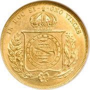 10 000 Réis - Pedro II, Brazil, 1853-1889 reverse image