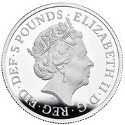 5 Pounds - Elizabeth II The Queen's Beasts Completer; Silver Proof obverse image