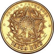 10 000 Réis, Brazil, 1889-1922 reverse image
