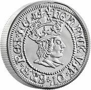 5 Pounds - Elizabeth II Henry VII; Silver Proof, United Kingdom, 2022 reverse image