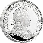 5 Pounds - Elizabeth II George I; Silver Proof, United Kingdom, 2022 reverse image